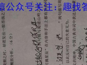 成都石室中学2022-2023度下期高2023届入学考试文综试题考试试卷答案